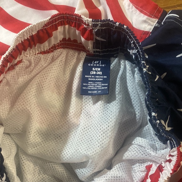 George American Flag Swim Trunks - Picture 3 of 3